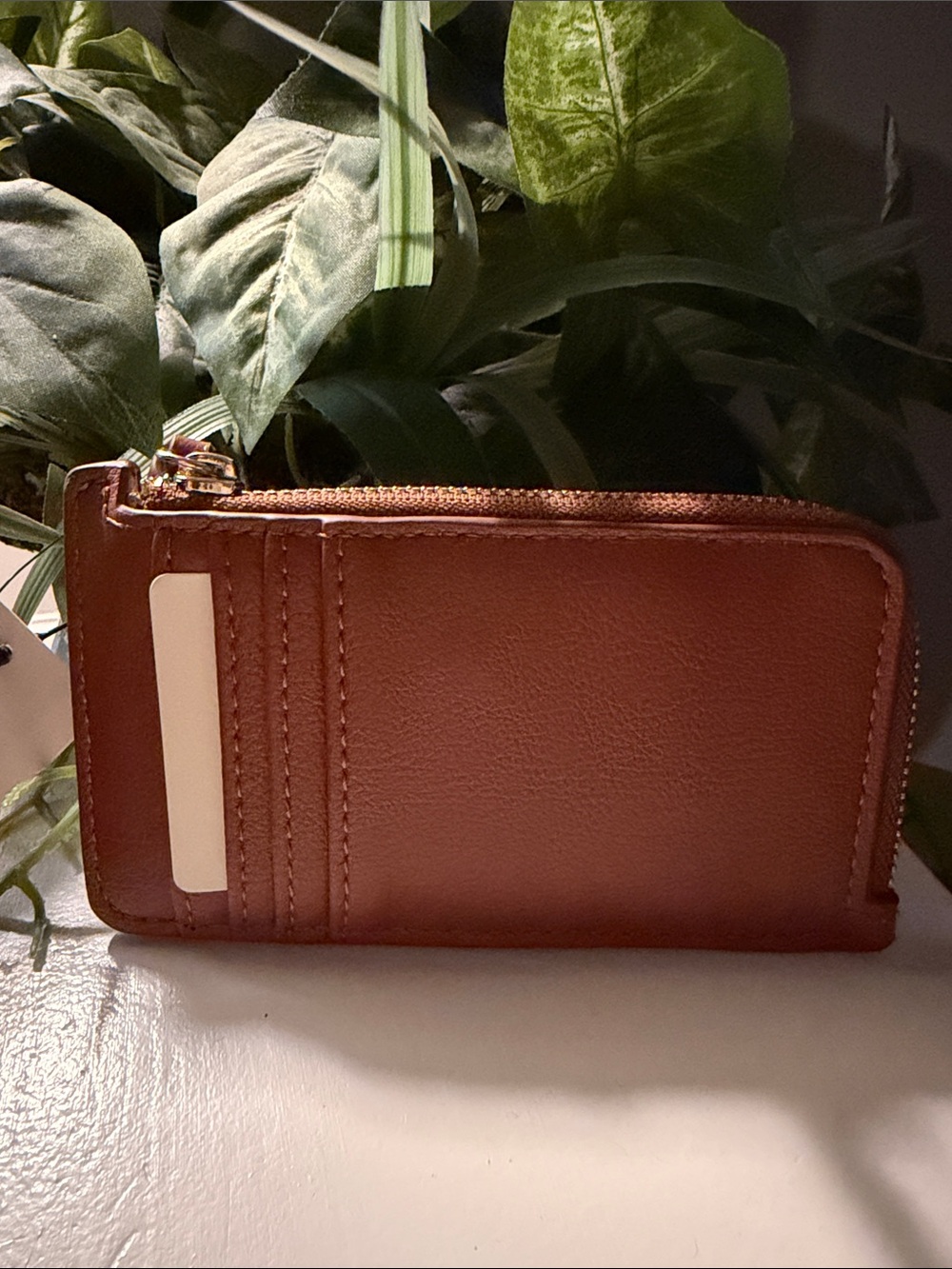 Brand New ON•34th Brown Bison Zip Card Wallet - Women!!🔥🔥🔥🔥